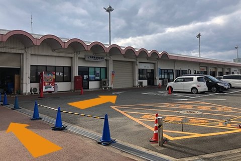 長崎空港国内線ターミナルレンタカー送迎バス乗場